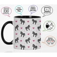 thumbnail image 3 of Inkdotpot Animal 11 Oz Ceramic Coffee Mug Animal Lovers Gift For Friends Best Friends-Black, 3 of 6