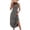 Dark Gray, variant on Women's Casual Tank Maxi Dress, Sleeveless Crewneck Summer Long Sundress with Side Slit, Comfy Loose Fit A-Line Beach Dress