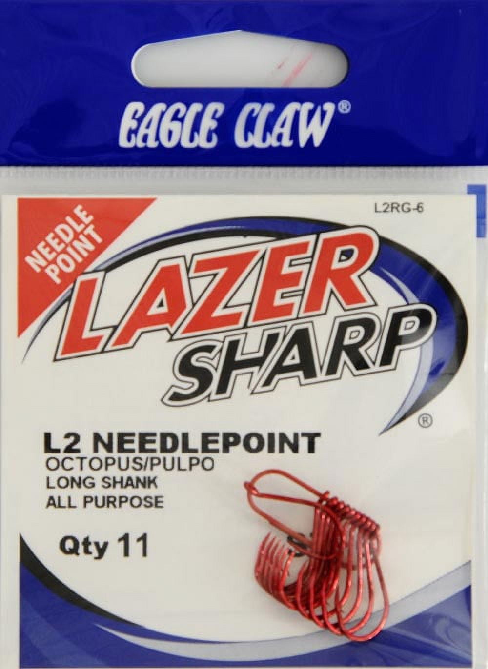 Lazer Sharp LPS092PG-3/0 Pro Series Light Wire Ewg Worm, Size 3/0
