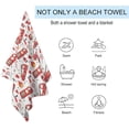 thumbnail image 3 of Yibo Firefighter Fire Truck Beach Towels for Women Men Girls, Quick Dry Towels for Swimmers Sand Proo, 3 of 8