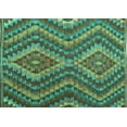 thumbnail image 1 of Ahgly Company Indoor Rectangle Southwestern Turquoise Blue Country Area Rugs, 8' x 10', 1 of 4