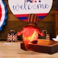 thumbnail image 4 of Patriotic Light-Up Independence Day Doll - Red, White & Blue LED Decor for Holiday Celebrations, 4 of 7