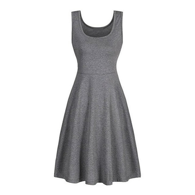 LUXUR Robe Longue d'Été de Plage Bohème pour Femmes, Gris 3TG