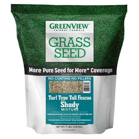 GreenView Fairway Formula Grass Seed Turf Type Tall Fescue Shady Mixture - 7 (Best Turf Type Tall Fescue Seed)