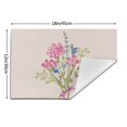 thumbnail image 3 of XMXT 6 Pcs Woven Placemats, Pink Lovely Bouquet Stain Resistant Anti-Skid Placemat for Kitchen Table, 12 x 18 inches, 3 of 6