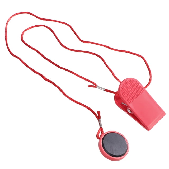 EeaseMX Bloqueo de seguridad práctico para cinta de correr. Bloqueo de interruptor de seguridad portátil para cinta de correr (tamaño grande, con porcelana negra).