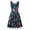 Green, variant on IROINNID A-Line Dress For Women Fashion Sleeveless Printed Skinny Dress Long Dress V-Neck Knee-Length Dress