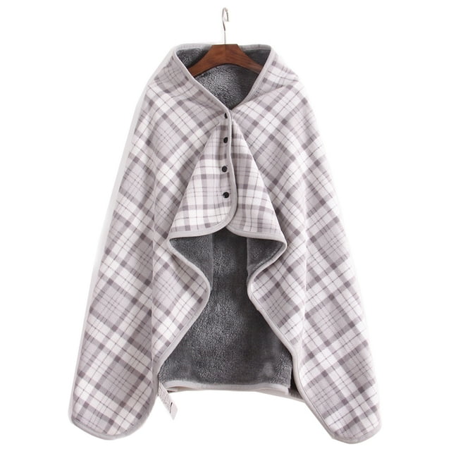 Billuyoard Mantón a cuadros de moda para mujer - Mantón de aplicación amplia estampado detallado de estilo elegante informal Decoración del hogar Red gris 100*140cm