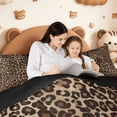 thumbnail image 6 of Manfei Leopard Print 7-Piece Twin Bedding Sets,Wild Animal Bedding Comforter Set,Cheetah Pattern Sheet Sets For Girl Kids,Breathable Home Decor Reversible, 6 of 8