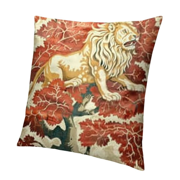 BANET Designer Throw Pillow Covers , with Cartoon Tiger ,Decorative Lumbar Pillowcases for Bed Living Room Outdoor Car 12x12in