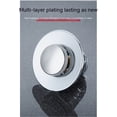 thumbnail image 4 of Tapón de drenaje para fregadero de baño, filtro de tapón de drenaje de rebote de acero inoxidable Universal, colador de fregadero cromado emergente para lavabo tipo empuje, 4 of 5