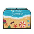 thumbnail image 2 of Lsque Hello Summer1 Print 4 Slice Toaster Cover , Kitchen Appliance Dustproof Protector , Toaster Protector Dustproof Kitchen Appliance Cover, 2 of 7