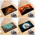 thumbnail image 5 of Wuffmeow Halloween Theme Floor Mats Print Horror Print Area Rugs, 5 of 6