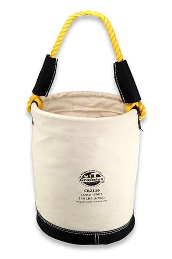 CB2116 Utility Canvas Bucket Leather Bottom
