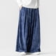 thumbnail image 4 of Ceisia Men Solid Color Multi Pocket Linen Workwear Pants Loose Wide Gift Leg Casual Trousers, 4 of 7