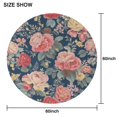thumbnail image 6 of Pioneer Flower Floral Print Pattern Round Tablecloth 60"x60",Wrinkle Wipeable Table Cloth for Kitchen Dining Room Picnic Patio Party, 6 of 6