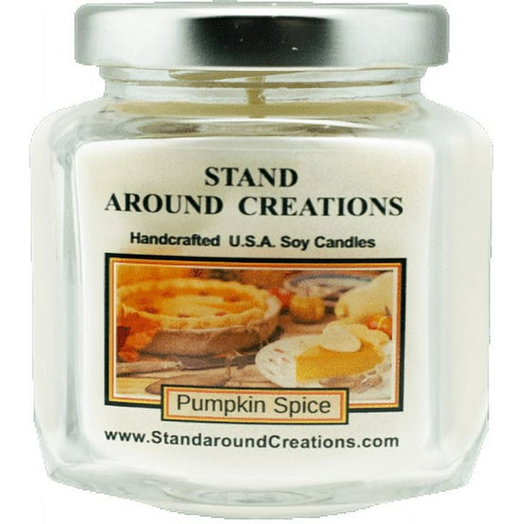 PUMPKIN SPICE HEX 6-OZ. ALL NATURAL SOY CANDLE