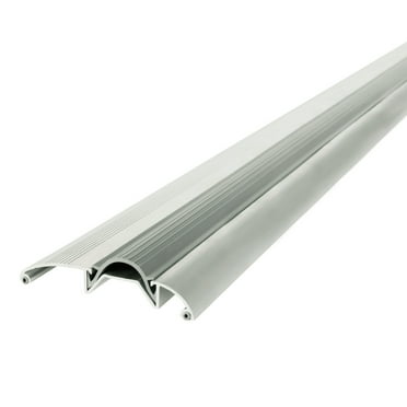 M-D Building Products 08383 3-3/8 in. x 3/4 in. x 36 in. Silver Aluminum and Vinyl Low-Profile Threshold