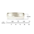 thumbnail image 5 of Oxford Ivy Mens Solid 10K White Gold Comfort Fit Wedding Band Ring Size 11, 5 of 5