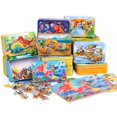 thumbnail image 5 of Rompecabezas de madera para niños, rompecabezas de 60 piezas con forma de caja de hierro, rompecabezas para jardín de infantes, educación temprana, juguete de madera, 5 of 5