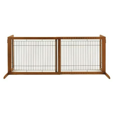 Richell Freestanding HS Pet Gate, Brown