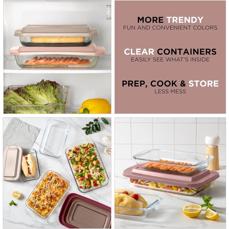 Cook With Color Glass Baking Dish Set with Lids, 4-Pack photo 8