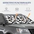 thumbnail image 4 of Gaeub Seamless Pattern Cute Panda Foldable Auto Sun Blocker Visor, Sunshade for Car Front Window, Keeps Your Vehicle Cool - Small, 4 of 7