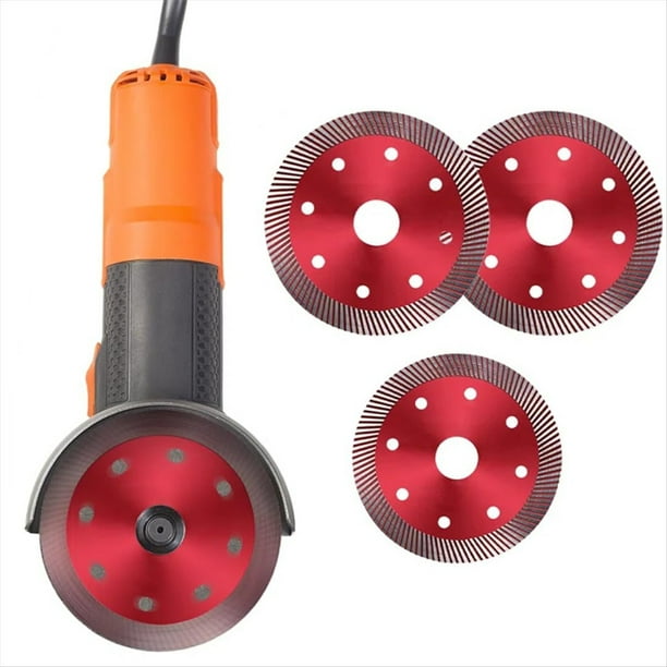 Disco de Diamante para Amoladora Angular, Discos de Corte de Vidrio de 4,5 Pulgadas, Hoja de de 1,6 mm para Cortar y Amolar.