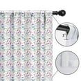 thumbnail image 4 of Blackout Kids Curtains,White Cartoon Unicorn Pattern Childrens Insulated Curtains Set Of 2,Bedroom Essentials,Toddler Room Decor 42"x63", 4 of 5