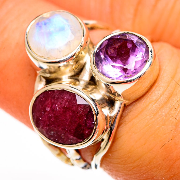 Red amethyst deals ring