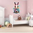 thumbnail image 2 of Cute Colorful Abstract Rabbit Art Animal Wall Art Sticker Designs Vinyl Stickers For Home House Walls Rooms Windows Bedroom Decoration Size (20x20 inch), 2 of 3