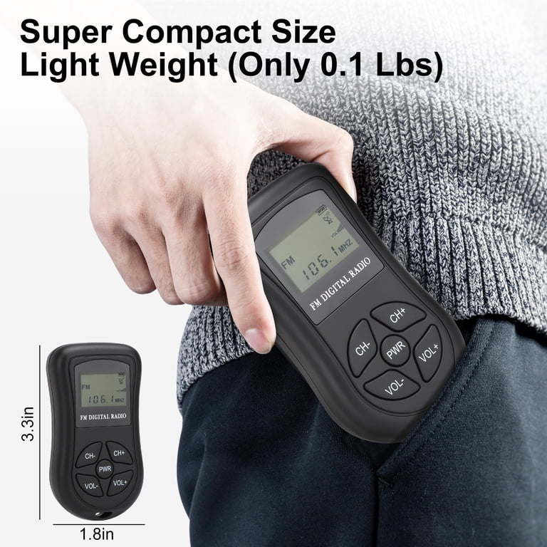TSV Portable FM Radio with LCD Display photo 3