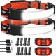 thumbnail image 1 of 2-PACK Rechargeable LED Headlamp Flashlight, 230 Lighting, 3.6oz lightweight headlight, 800 Lumen, 3 Modes, Built in Batteries, Waterproof Headlamp Fl, 1 of 4
