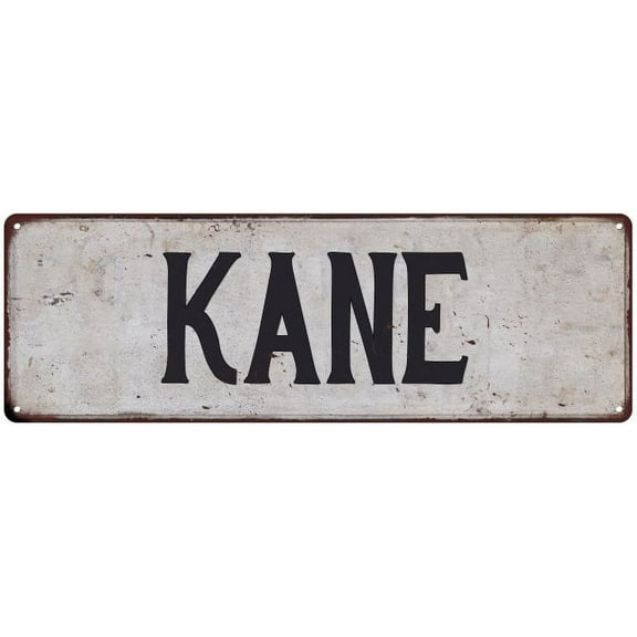 KANE Vintage Look Gift Rustic Chic Metal Sign 6x18 206180036102