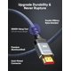 thumbnail image 5 of Cable HDMI Highwings 8K 2.1 1 m, paquete de 2 unidades, 48 Gbps, nailon trenzado, 5 of 9