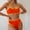 A_ Orange, variant on UTSJKR Two Piece Swimsuit for Women High Waist Bathing Suit Bottom Full Coverage Swimsuit 2 Piece High Cut Swim Suits Black M