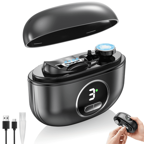 VIISHARE Electric Toe Nail Clipper for Seniors Adults, 3-in-1 Automatic Finger Nail Trimmer Polisher with Nail Scraps Storage , 3 Speed, USB Rechargeable