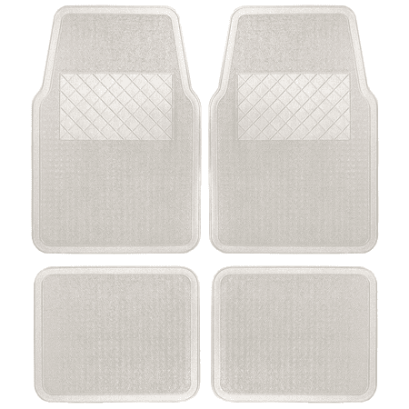 Auto Drive Automotive Floor Mat 4pc Vinyl Set 120 04 Clear