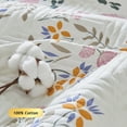 thumbnail image 4 of Kingrest Cotton Quilt Set Queen Size, Lightweight Pattern Comforter Set, Oversized Bedspread Coverlet Quilted Bedding Set, 4 of 9