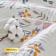 thumbnail image 5 of Kingrest Juego de Edredón de Algodón 100% Orgánico con Estampado Floral de Lujo Tamaño King, Juego de Cama Acolchado con Colcha, con 2 Fundas de Almohada a Juego, para Todas las Estaciones, 5 of 5