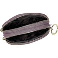 thumbnail image 4 of (violeta) Cuir Vritable - Mini Porte-monnaie Fermeture Clair - Avec Porte-cls - 2 Fermetures Clair - Poche Monnaie - Portefeuille - Porte-cartes, 4 of 5