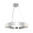 thumbnail image 1 of Accesslighting 50465LEDD-BS-FST Anneau de Câble Oracle Lustre en Verre & 44; Acier Brossé - Petit, 1 of 1