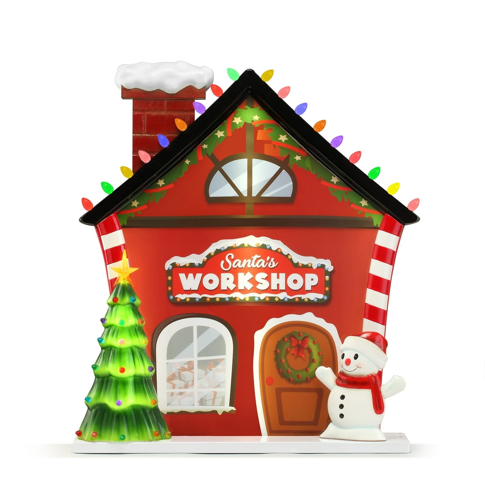 Mr. Christmas Blow Mold Village Santa