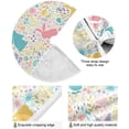 thumbnail image 2 of FMSHPON Easter Tree Skirt Colorful Eggs Bunny Xmas Christmas Tree Skirt Stand Mat for Holiday Party Decoration Indoor Outdoor 36 inches, 2 of 6