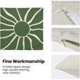 thumbnail image 6 of Summer Outdoor Pillow Covers 18x18 Inch 2 Pcs, Sage Green Cream Sun Boho Decorative Throw Pillows,Sunshine Abstract Farmhouse Decor Pillowcase Linen Cushion Cover for Home Couch Sofa Bed, 6 of 6