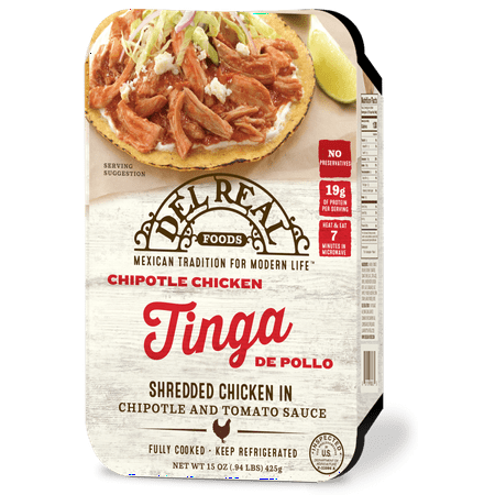 Del Real Foods Drf Chipolte Chicken Tinga 15oz