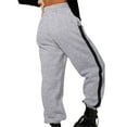 thumbnail image 4 of Bovemsi Casual Pants for Women Fashionable High Waist Loose Sports Jogging Trousers Sweatpants Beach Trousers with Pockets, 4 of 6