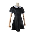 thumbnail image 3 of Miércoles Cosplay Disfraz Clásico Miércoles Cosplay Vestido Manga Corta para Niñas JShteea El nuevo, 3 of 9