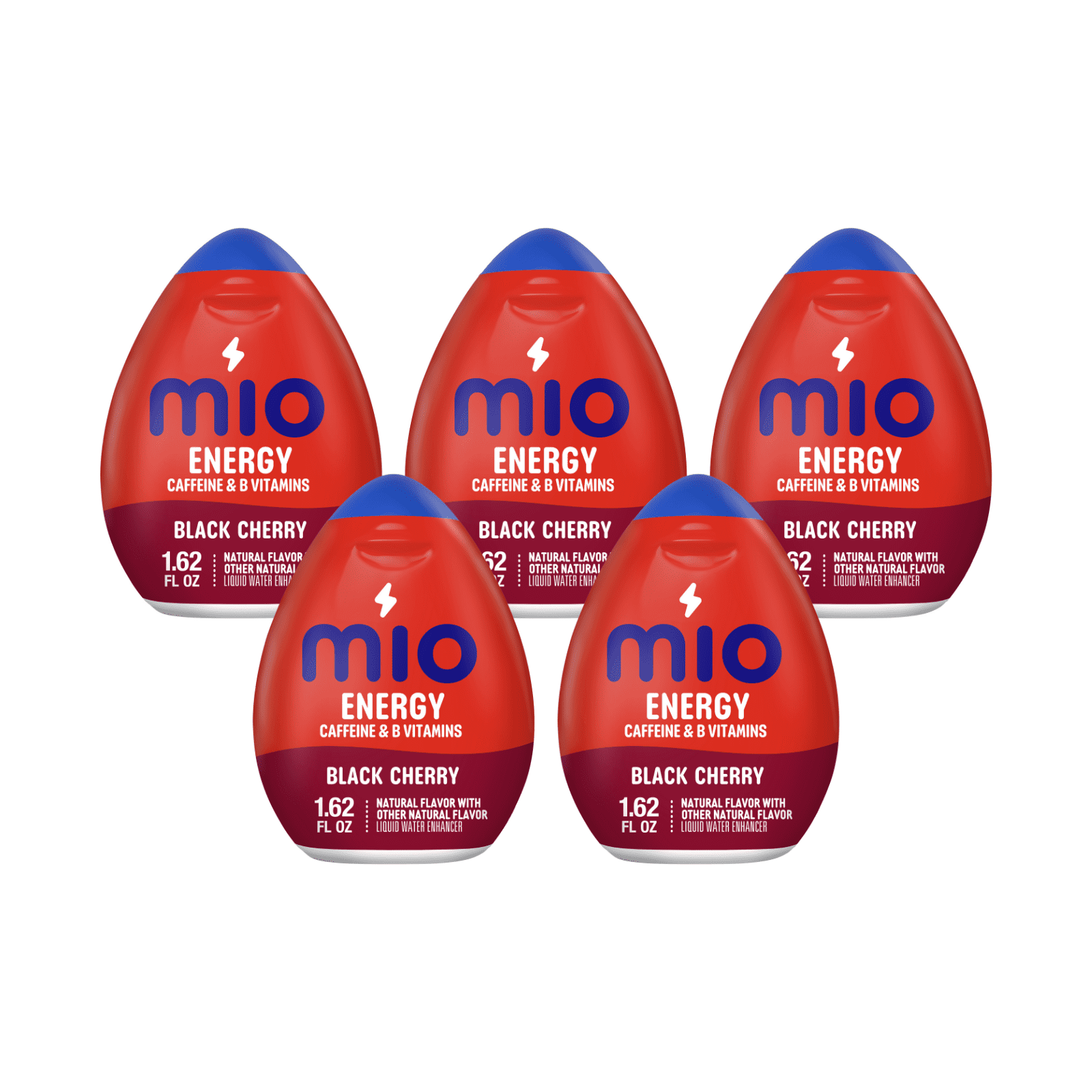 MiO Energy Black Cherry Liquid Water Enhancer, 1.62 oz Bottles
