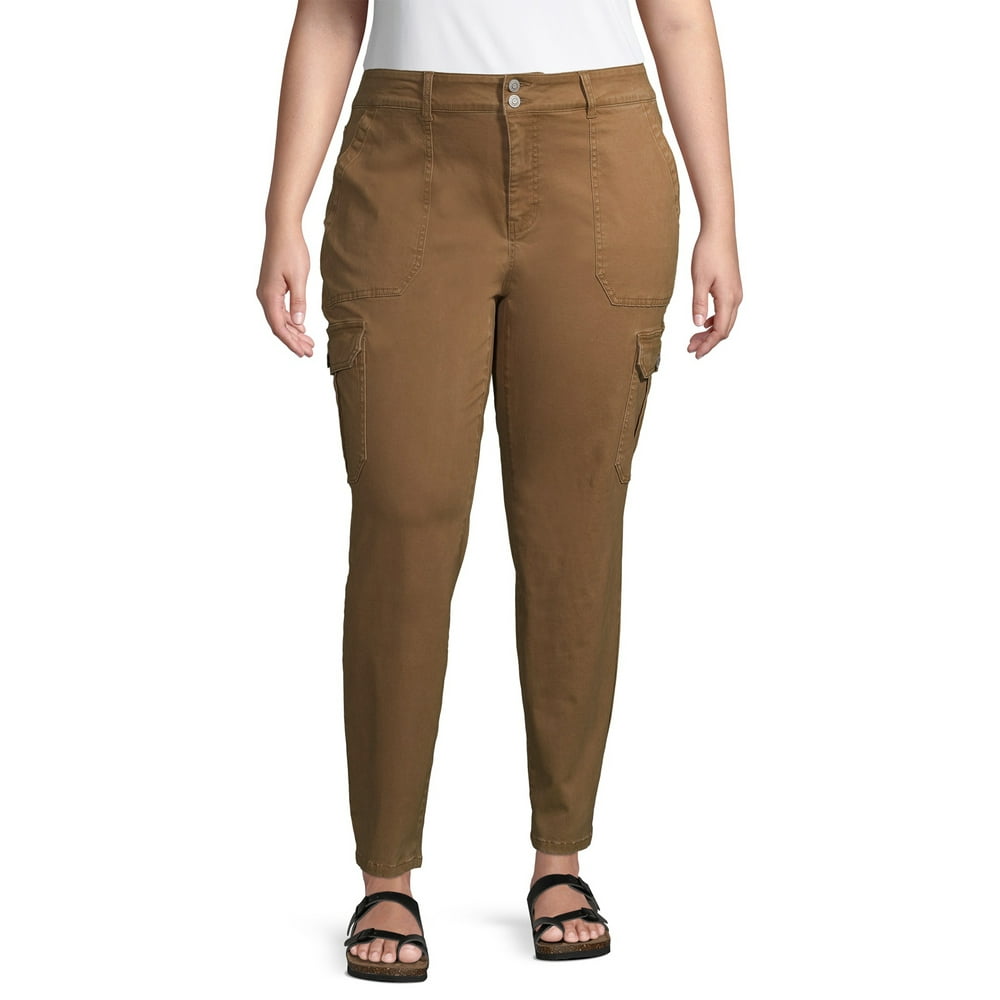 plus size skinny cargo pants